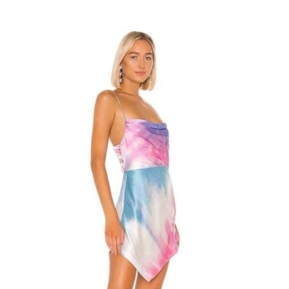 Retrofete Auris Size S Dress Tie Dye 100% Silk Lover Era Concert Party - Picture 11 of 11